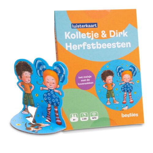 Kolletje en Dirk luisterkaart Besties - Herfstbeesten - Luisterboek kinderen Nederlands